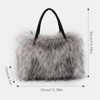 Generic Women's Shoulder Handbags Faux Fur Tote Bag Fluffy Satchel Handbags for Women - 2 of 4