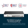 D-Link 10-Port Gigabit Smart Managed PoE+ Switch, 8x PoE+ Ports (65W) + 2x Optical SFP Ports (DGS-1210-10P) - 3 of 4