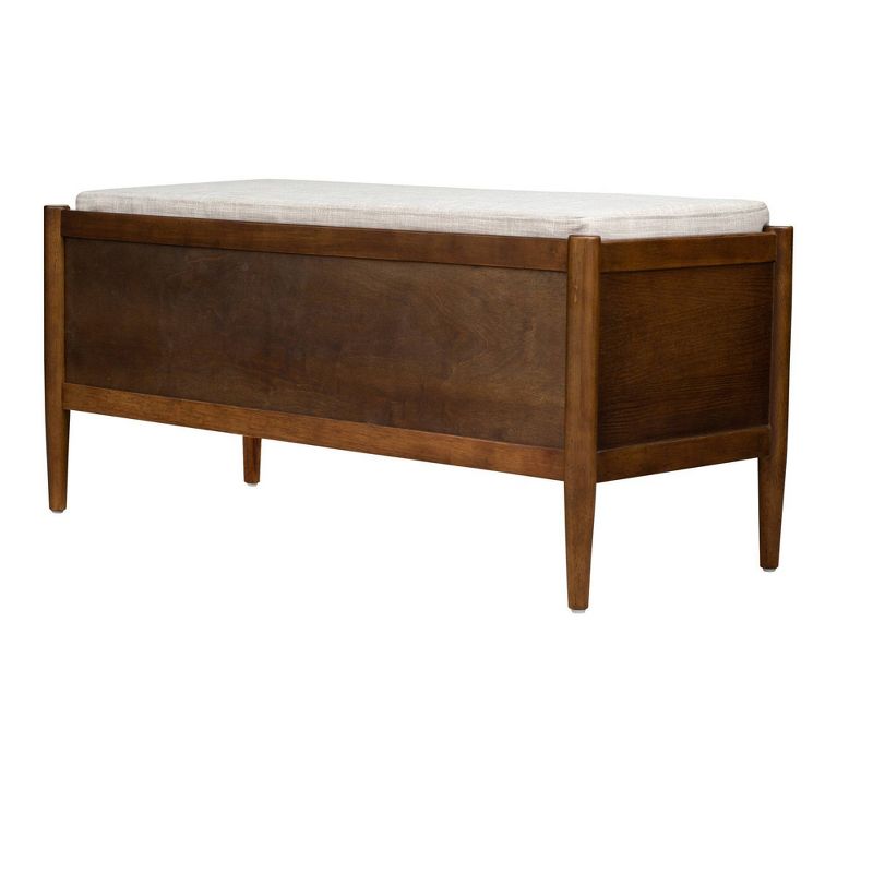 Ink+Ivy Arcadia Upholstered Cushion Accent Bench with Storage Walnut Brown, 5 of 13