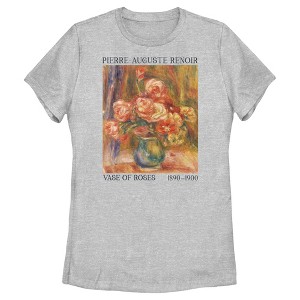 Women's Lost Gods Renoir Vase Of Roses T-Shirt - 1 of 4