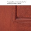 Wooakway 36"W*80"H 2-Panel Exterior Frosted Glass Prehung Front Entry Door Primed Interior Fiberglass Entrance Door - 4 of 4