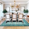 Lahome Loop Border Gradient Style Short Pile Velvet Rectangular Indoor Area Rug - 4 of 4