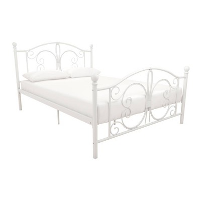 Full Braxton Metal Bed White - Room & Joy: Traditional Design, No Box ...