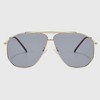 Anna-Kaci Women's Retro Aviator Sunglasses Gold Frame - 2 of 4