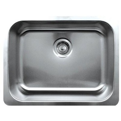 ALFI Noah"s Collection Brushed Stainless Steel Single Bowl Undermount Sink