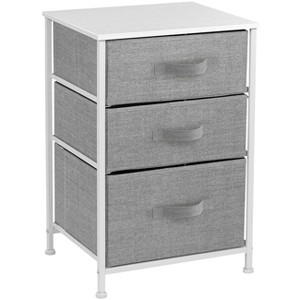 Sorbus 3  Drawers - Steel Frame, Wood Top & Easy Pull Fabric Bins - Perfect for Home, Bedroom, Office & College Dorm - 1 of 4