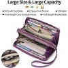Ladies' clutch bag with anti-theft wrist strap,leather wallet,large-capacity credit card holder,handle-style carry strap - 4 of 4