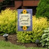 Briarwood Lane Summer Burlap Garden Flag 12x18 For Outdoor Blue Checkered Sunflowers For Summer Garden Flag Flags For Outside - 4 of 4