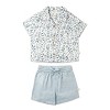 Makemake Organics Organic Shirt & Shorts Set - Blue Petunia , 4-5 Years - 2 of 4