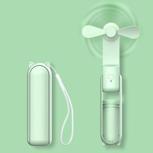 Link Handheld Mini Foldable 3 In 1 Fan Built In Portable Charger For Complete On the Go Freedom - Great For Indoor & Outdoor Use - 1 of 4