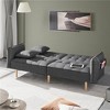 Yaheetech Convertible Sofa Bed Tufted Futon Couch with USB Ports for Living Room - 3 of 4