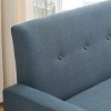 NicBex 57" Linen Loveseat Sofa with Built-in Storage,2-Seater Couch with Solid Wood Frame,Sofa Couch for Small Spaces,Living Room,Apartment - 4 of 4