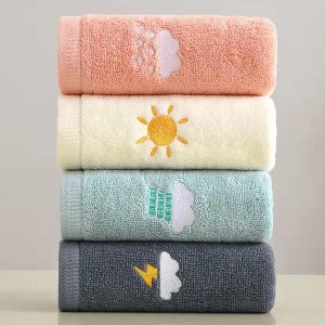 BAGOKIE Bathroom Hand Towels 4 Pack Set - 1 of 4