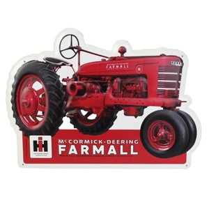 IH McCormick-Deering Farmall Die-cut Embossed Metal Sign 17.75in x 12.75in 42055 - 1 of 1