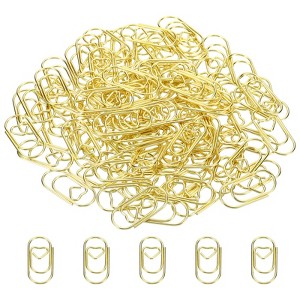Unique Bargains Heart-Shaped Cute Decorative Fun Clips Bookmarks Paper Clip 100 Pcs - 1 of 4