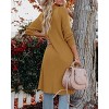 Women's Oversized Long Cardigan Sweaters Fall Outerwear Cable Knit Open Front Longline At Knee Cardigan Sweaters with Pockets - 2 of 4