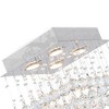 CWI Lighting Square 4 Light Flush Mount With Chrome Finish - 4 of 4