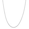 Black Bow Jewelry 0.8mm 14k White Gold Diamond Cut Square Wheat Chain Necklace - 3 of 4