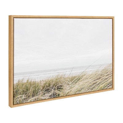 Sylvie East Beach Coastal Landscape Canvas with Polystyrene Frame
