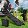 250 lbs Capacity Folding Dog Ramp - Heavy Duty Quad-Fold Non-Slip Portable Pet Stairs for Car, SUV & Truck (Seniors/Pets Safe Access) - 4 of 4