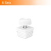 Unique Bargains Plastic Non-Skid Adjustable Square Insert  Furniture Leveling Feet - 3 of 4