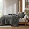 Sapphtopaz 3 Pcs Twill Washed Comforter Set Cozy Cotton Bedding Set, All-Season Quilt Set Duvet Set, Machine Washable - 3 of 4