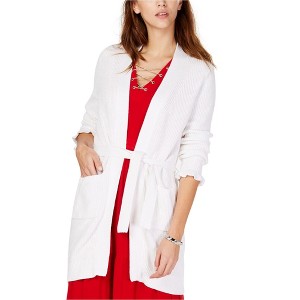 Michael Kors Womens Ruffle-Sleeve Cardigan Sweater - 1 of 1