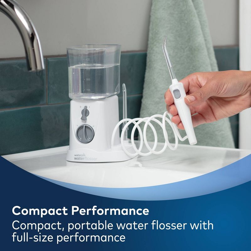 Waterpik Nano Compact Countertop Water Flosser - WP-310 - White, 5 of 14