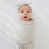 embe Newborn Long Sleeve Swaddle Sack and Bow Headband Set (0-3 months) - 2 of 2