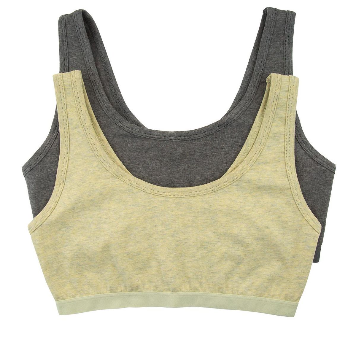 Women's Organic Cotton Stretch Bralette 2-Pack - GOTS Certified, Wire-Free, Soft, Comfortable - Felina - thumbnail 4