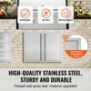 VEVOR BBQ Access Door, 31W x 24H Inch Double Outdoor Kitchen Door, Stainless Steel Flush Mount Door, Wall Vertical Door with Recessed Handles - 4 of 4