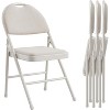 Folding Chairs, Portable Metal Chairs with Cushions and Non-Slip Feet Pads for Home and Office, Indoor and Outdoor Events - 2 of 4