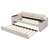 NicBex Twin Size Upholstered Daybed, Modern Wooden Bed Frame with 2 Storage Drawers and Backrest for Living Room - 4 of 4