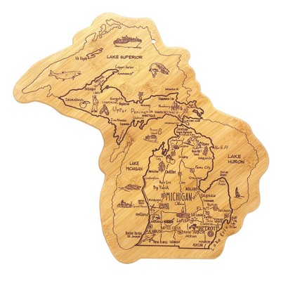 Totally Bamboo Destination Michigan (Full State) Serving and Cutting Board