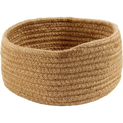 Brown Hemp Rope Rectangular Woven Storage Baskets, 2-Pack