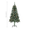 vidaXL Artificial Pre-lit Christmas Tree with Ball Set Xmas Tree Decoration - 4 of 4