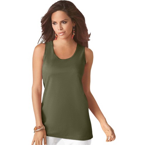 Maison Jules Scoopneck Tank Green Size Xxl main image 0