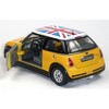KiNSMART Mini Cooper S 5inch 1:28 Scale Die Cast Metal Model Toy Cars Yellow with British Flag - 2 of 3