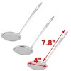 Unique Bargains Home Metal Fried Foods Noodles Holder Slotted Ladle Skimmer Silver Tone 3 Pcs - 2 of 4