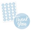 Big Dot of Happiness Dusty Blue Elegantly Simple - Guest Party Favors Circle Sticker Labels - 24 Count - 2 of 4