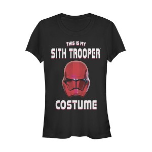 Juniors Womens Star Wars: The Rise of Skywalker Halloween Sith Trooper Costume T-Shirt - 1 of 3