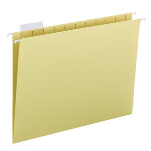 Smead Hanging File Folder with Tab, 1/5-Cut Adjustable Tab, Letter Size, 25 per Box - 1 of 4