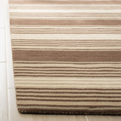 Harmony Stripe Handcrafted Tufted Wool Blend Rug 5' x 8'