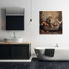 Stupell Industries Lion in Flower Filled Tub, 30" x 30" - 2 of 4