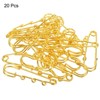 Unique Bargains Metal Decorative DIY Women's Clothing Dress 3 Holes Sewing Brooch Pins 20 Pcs - 3 of 4