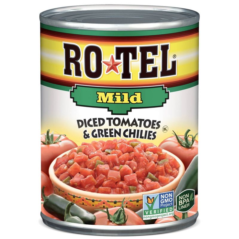 Rotel Diced Tomatoes &#38; Green Chilies Mild 10oz, 1 of 6