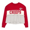 NFL Kansas City Chiefs Girls' Crew Neck Fleece Sweatshirt - 2 of 3