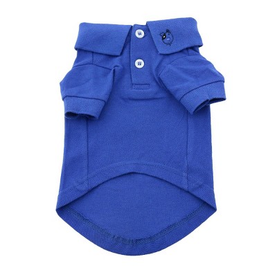 Doggie Design Solid Dog Polo Shirt - Nautical Blue