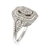 Ross-Simons 1.00 ct. t.w. Round and Baguette Diamond Multi-Level Ring in Sterling Silver - 3 of 4