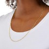 Attop 14K Gold Plated Paperclip Chain Necklace - 4 of 4